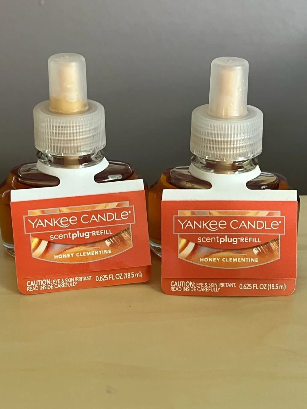 Two New Yankee Candle Honey Clementine Plug In Scented Refills
